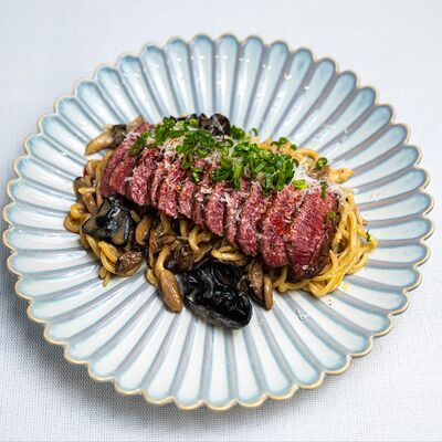 Лапша в перечном соусе с мраморной говядиной в KIZOKU по цене 1070 ₽