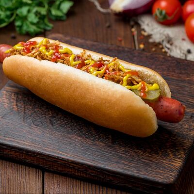 Хот-дог в Жорики кухня на углях по цене 300 ₽