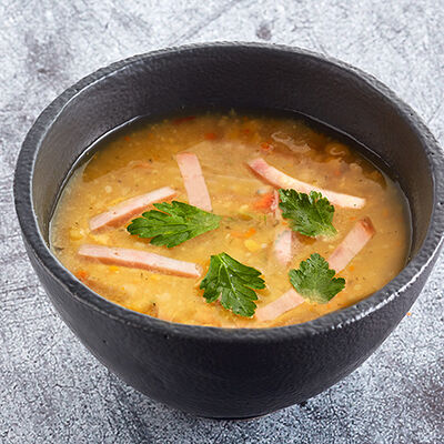 Суп гороховый с копчёностями двойная порция в Теремок по цене 350 ₽