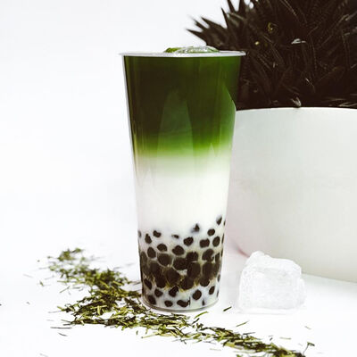 Изумрудный тайский чай с молоком и тапиокой в Black Pug Bubble Tea по цене 560 ₽