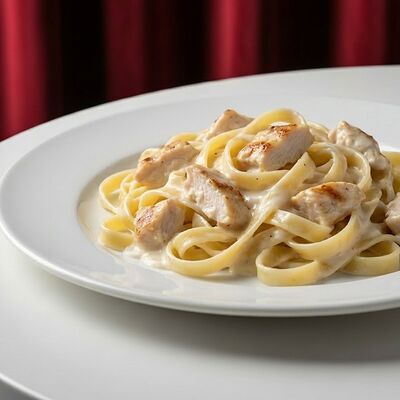 Паста с курицей в сливочном соусе в НУАР по цене 650 ₽