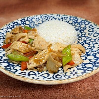 Кальмары Вок в Чайхана Кунжут по цене 739 ₽