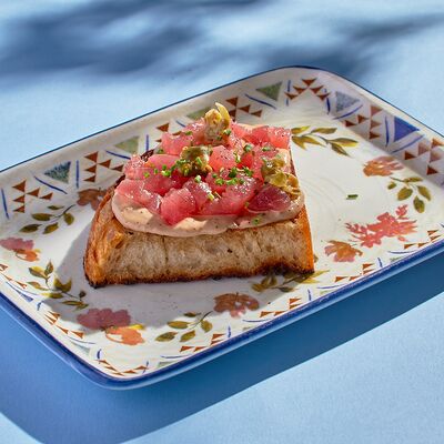 Брускетта с тунцом и соусом тонато в Итальянское бистро Figata по цене 740 ₽