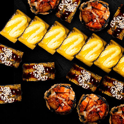 Блэк сет Сама готовила в Суши Хаб по цене 3500 ₽