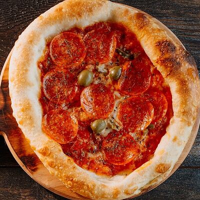 Пицца Дьябло острая Премиум в Перчини на огне по цене 290