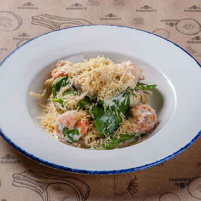 Паста с креветками и сыром горгондзола в Braubauer по цене 720 ₽