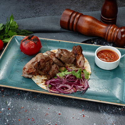 Шашлык из домашней свинины в КРЫША по цене 890 ₽