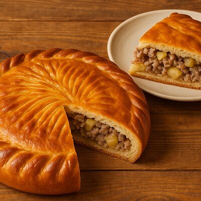 Пирог с фаршем картофелемв Дом Хлеба кафе-пекарня по цене 1600 ₽