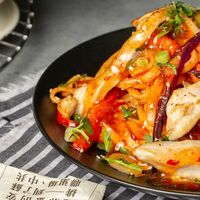 Вок-Мастер Рамен с Ким-Чи Цыпленком в China Town