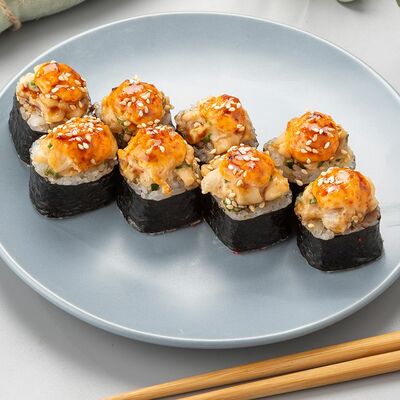 Запеченный ролл с окунем в Сушишоп по цене 275