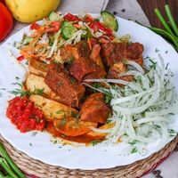 Казан-кебаб из говядины в Вкусные манты