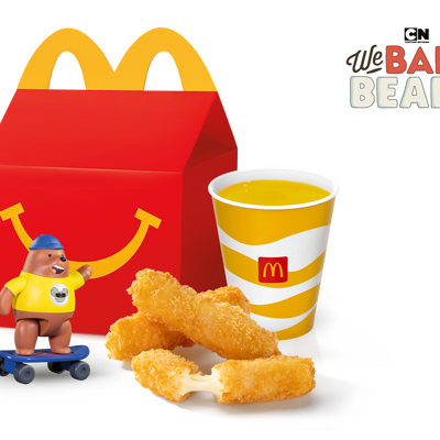 Хэппи Мил с Салатом Овощным или Сырными палочками в Макдоналдс по цене 189 ₽