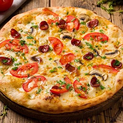 Pizza По-Баварски в Сырный Бортик! по цене 730 ₽