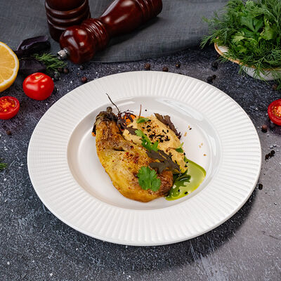 Хумус с баклажаном гриль в КРЫША по цене 580 ₽