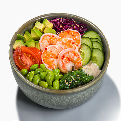 Поке с креветкой в Вкус и лосось по цене 790 ₽