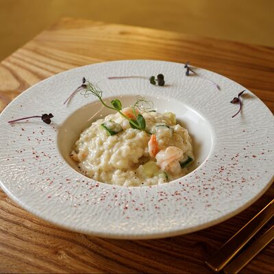 Ризотто с креветками и цукини в Сицилия бедда по цене 980 ₽