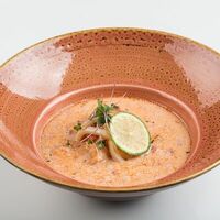 Сливочный суп с морепродуктами в Градус Баллинга