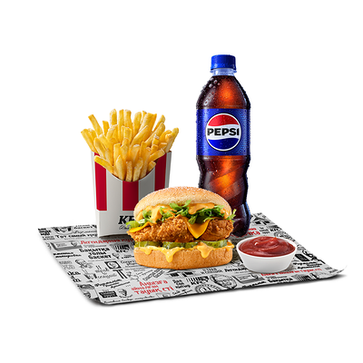 Мини Чизбургер Сырный Комбо в KFC Sary Arka Almaty по цене 2440 ₸