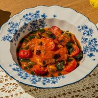 Филе трески по-сицилийски в Airy restaurant