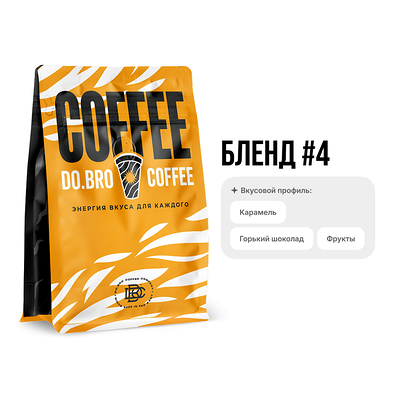 Бленд #4 (250 гр, средняя) в DoBro Coffee по цене 900 ₽