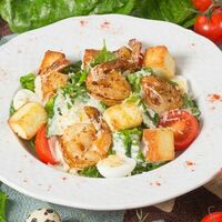 Салат Цезаридзе с креветками в Мушмула