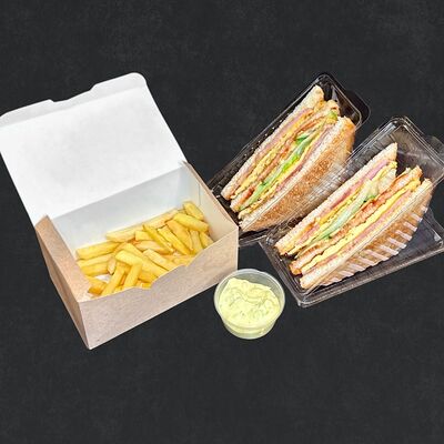 Клаб сэндвич с курицей в Eat my market по цене 620 ₽