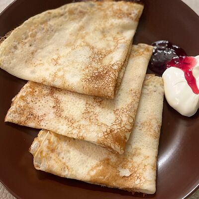 Блинчики со сметанойв То место по цене 170 ₽