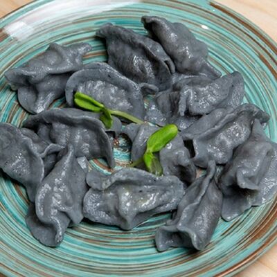 Пельмени Ни рыба, ни мясо с тартаром в Хлебное ухо по цене 750 ₽