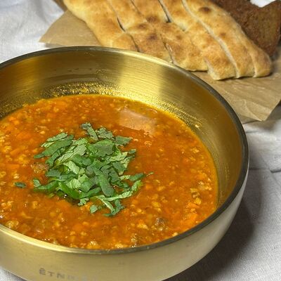 Чечевичный суп с мясным фаршем в Телави по цене 650 ₽
