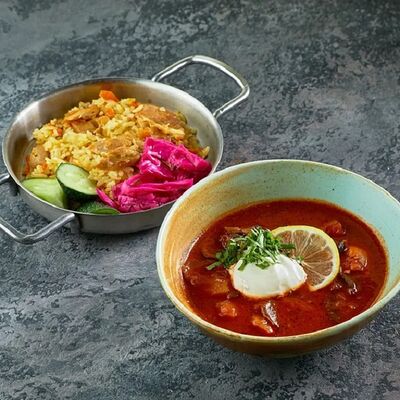 Бизнес-ланч из двух блюд в Двор Помидор по цене 540