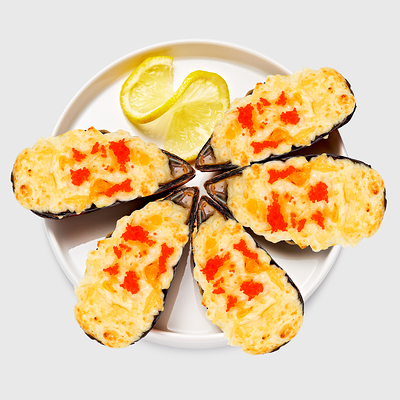 Мидии в чесночном соусе в Моккано по цене 759 ₽