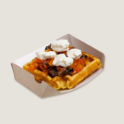 Картофельная вафля с рваной говядиной в БургерКит по цене 459 ₽