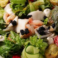 Кальмар, креветка, картофельв Осип Терлеев