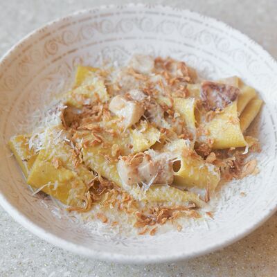 Паппарделле с белыми грибами в Romanico по цене 1250 ₽