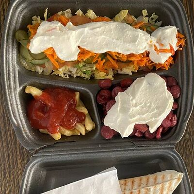 Шаурма тарелка с ветчиной в Чё, по пицце? по цене 450 ₽