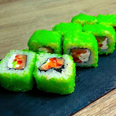 Зеленый самурайв Quattro pizza по цене 529 ₽