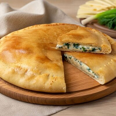 Осетинский пирог с сыром и зеленью в Пироги из печи по цене 740 ₽