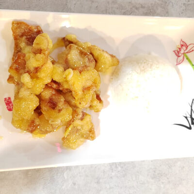 Свинина Губаожоу в кисло-сладком соусе и рис в Китайский фонарик по цене 780 ₽