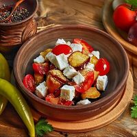 Хрустящие баклажаны в Achma и Хинкали