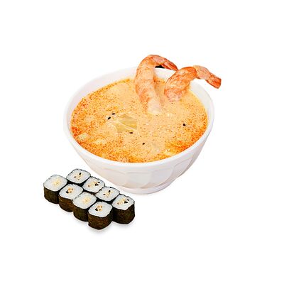 Суп Том ям с креветкой в Суши Love по цене 661 ₽