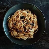 С курицей и вешенками в Bocca Bar