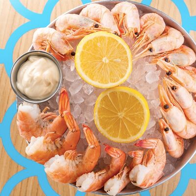 Магаданские креветки на ледяном плато с майонезом юдзу в Черетто море по цене 970 ₽