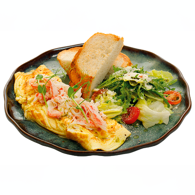 Омлет с крабом в Омлет станция по цене 790 ₽