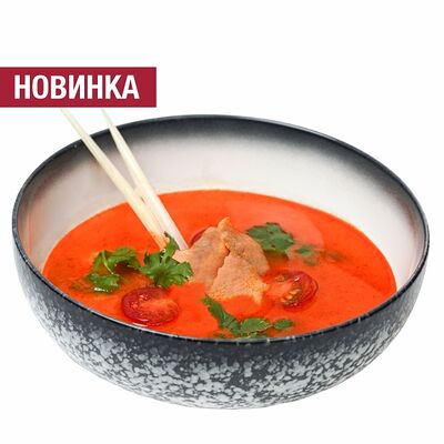 Суп Том ям с курицей и рисом в Поке-маN по цене 409 ₽