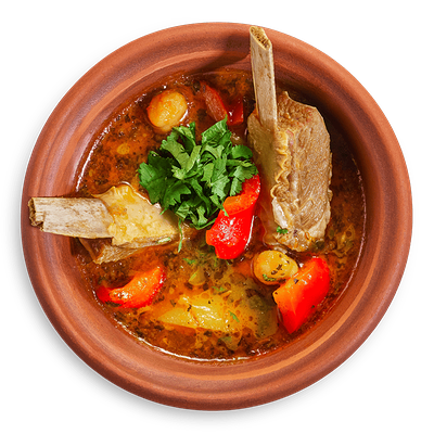 Суп с бараниной и нутом в Старик Хинкалыч по цене 395 ₽