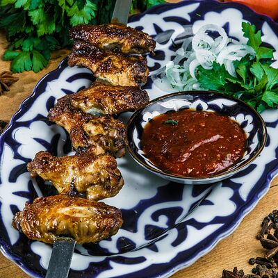 Острые куриные крылья в Бахор по цене 460 ₽