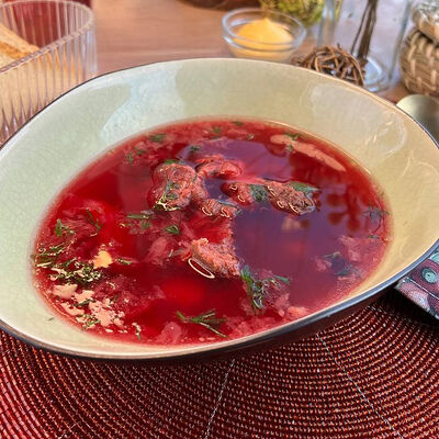Борщ с мясом в Татараш по цене 275 ₽