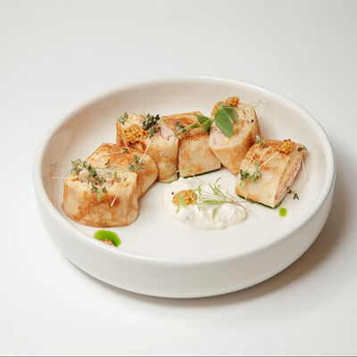 Блин с ветчиной и сыром в Сны любимого кота по цене 470 ₽