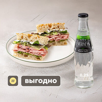 Сэндвич и Everevess в Шоколадница по цене 570 ₽