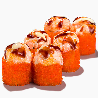 Запеченный лосось и креветка в Вкус и лосось по цене 790 ₽